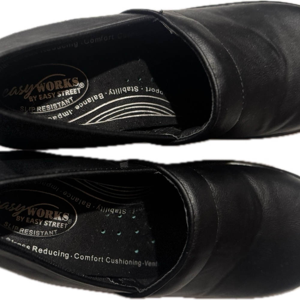 Easy Works Black Slip-On Shoes